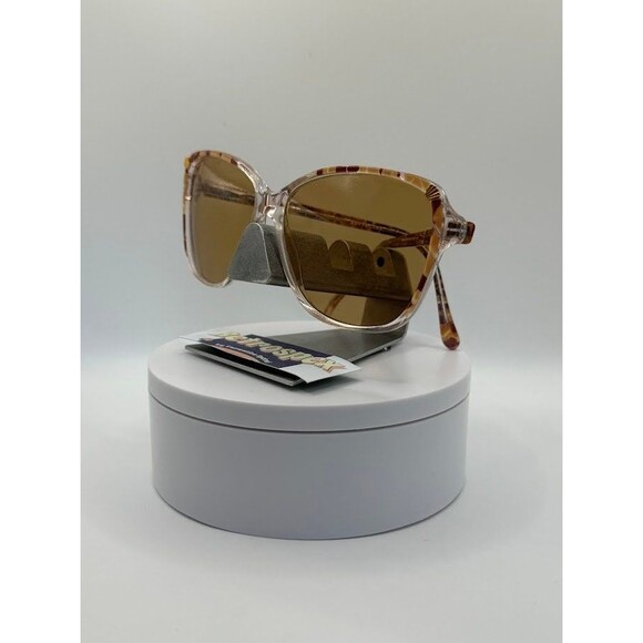 True Vintage Oversize Sunglasses | NOS Monochrome Style Brown Lens Oleg Cassini main image 4